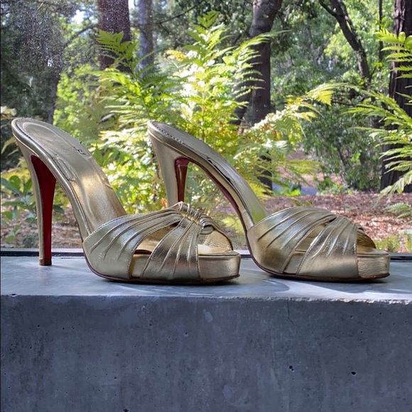Christian Louboutin Shoes | Crazy Cheap Gold Heels | Poshmark